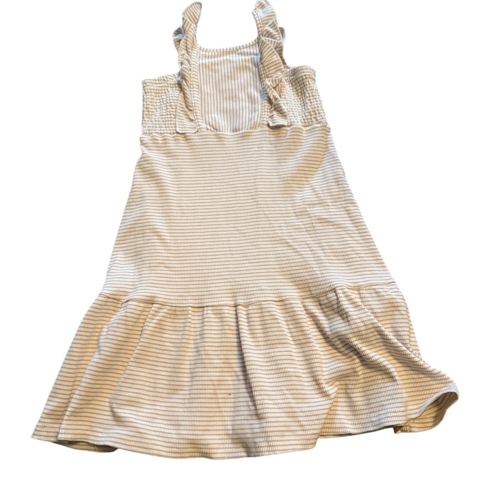 Striped Cream Kids Dress